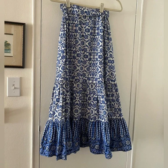 Cara Cara Blue & White “Chase” Skirt XS - Picture 4 of 10